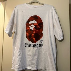 Authentic Bathing Ape (BAPE) mens Tshirt 2XL (stained)